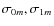 $\sigma_{0m}, \sigma_{1m}$