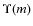 $\Upsilon(m)$