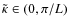 $\tilde\kappa \in (0,\pi/L)$