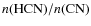 $n({\rm HCN})/n({\rm CN})$