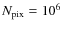 $N_{\rm pix} = 10^6$