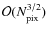 $\mathcal{O}(N_{\rm pix}^{3/2})$