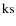 \ensuremath{{\rm ks}}