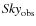 ${\it Sky}_{\rm obs}$