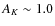 $A_{K}\sim1.0$