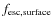 $f_{\rm esc,surface}$