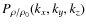 $P_{\rho/\rho_{0}}(k_{x},k_{y},k_{z})$