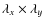 $\lambda_{x} \times \lambda_{y}$