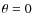 $\theta = 0$