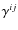 $\gamma^{ij}$