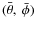 $(\bar{\theta},~\bar{\phi})$