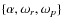 $\{\alpha,\omega_r,\omega_p\}$
