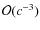 ${\cal O}(c^{-3})$