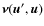 ${\vec \nu}(\vec{u}',\vec{u})$