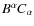 $B^\alpha C_\alpha$