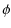 $\displaystyle \phi$