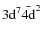 $3{\rm d}^{7}{\bar{4{\rm d}}}^{2}$