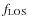 $f_{{\rm LOS}}$