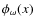 $\phi_\omega(x)$