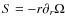 $S=-r\partial_r \Omega$