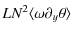 $\displaystyle LN^2\langle\omega\partial_y\theta\rangle$