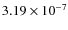 $3.19\times 10^{-7}$