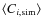 $\langle C_{i,\rm sim}\rangle $