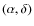 $(\alpha,
\delta)$