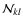 $\ensuremath{\mathcal{N}} _{kl}$