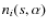 $n_i(s,\alpha)$