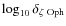 $\log_{10} \delta_{\zeta~\rm {Oph}}$