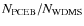 $N_{{\rm PCEB}}/N_{{\rm WDMS}}$