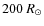 $200~R_\odot$