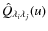 ${\hat Q}_{\lambda_i \lambda_j}(u)$