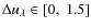 $\Delta u_{\lambda}\in[0,~1.5]$