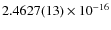$2.4627(13)\times 10^{-16}$