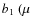 $b_1~(\mu$