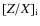 $[Z/X]_{\rm i}$