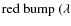 $\rm {red \ bump}\ (\lambda$
