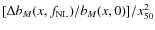 $[\Delta b_M(x,f_{\rm NL})/b_M(x,0)]/x_{50}^2$
