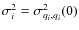 $\sigma_i^2=\sigma^2_{q_i,q_i}(0)$