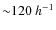 ${\sim}120~h^{-1}$