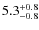 $\rm 5.3_{-0.8}^{+0.8}$