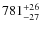 $\rm 781_{-27}^{+26}$