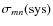 $\sigma_{mn}({\rm sys})$