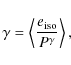 \begin{displaymath}\gamma = \left\langle\frac{e_{\rm iso}}{P^{\gamma}}\right\rangle,
\end{displaymath}