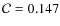 ${{\cal C}=0.147}$