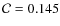 ${\cal C}=0.145$