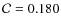 ${\cal C}=0.180$