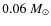 $0.06~M_\odot$